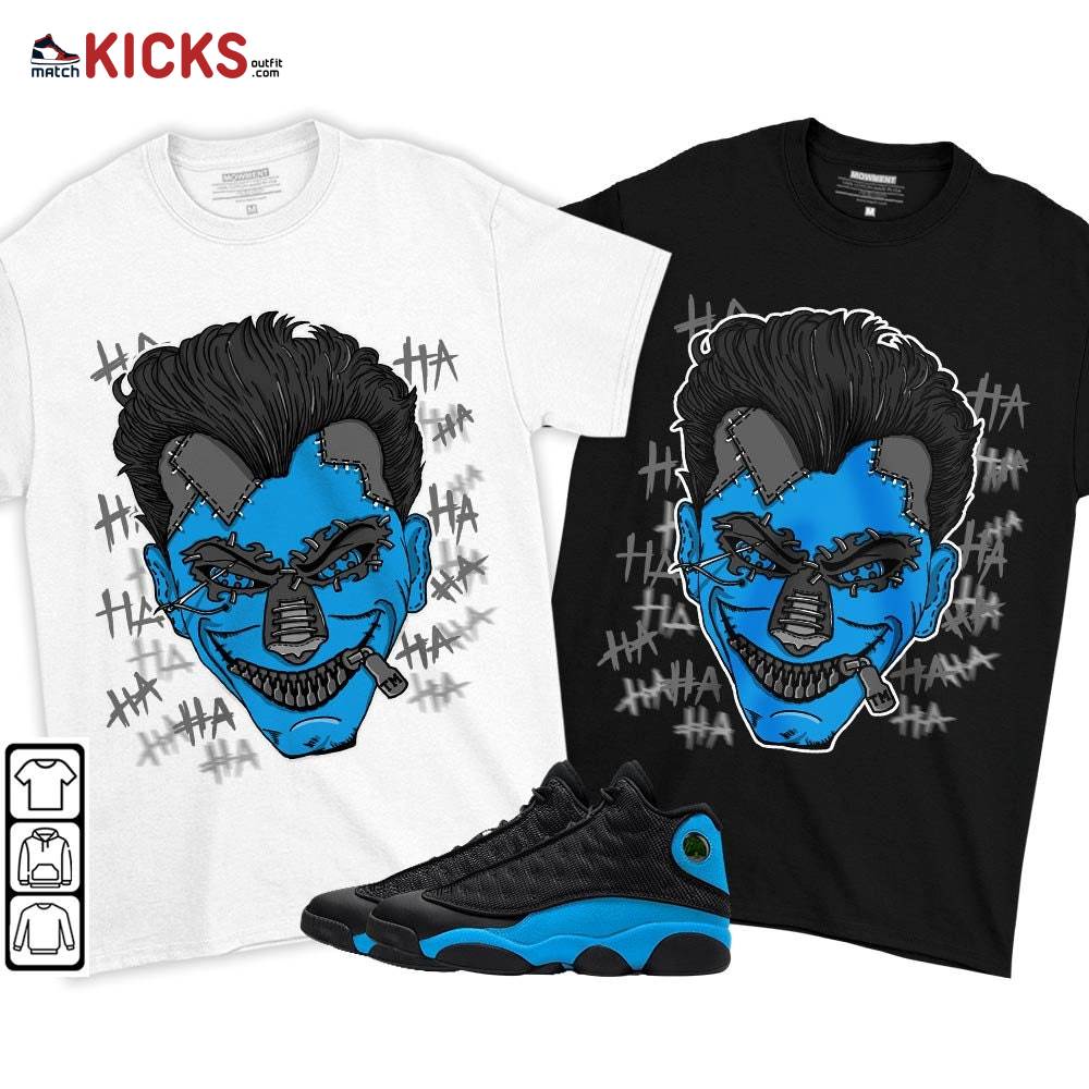 Supervillain 90s Sneaker Shirt Match Black University Blue 13s, Jordan 13 Black University Blue 2022 MKO T-Shirt Supervillain 90s Sneaker Shirt Match Black University Blue 13s, Jordan 13 Black University Blue 2022 MKO T-Shirt
