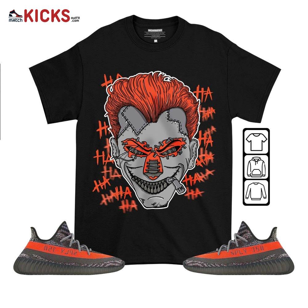 Supervillain 90s Sneaker Shirt Match Boost 350 V2 Dark Beluga, Yeezy 350 V2 Carbon Beluga MKO T-Shirt