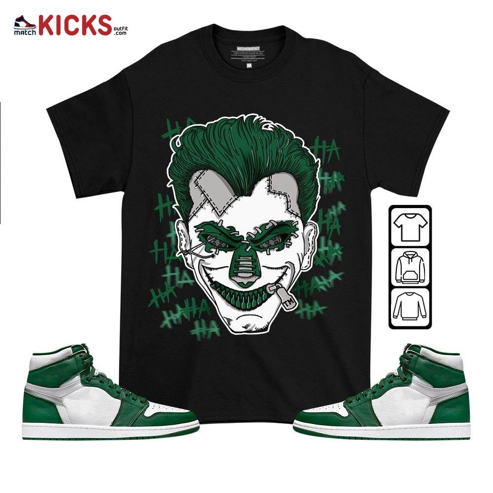 Supervillain 90s Sneaker Shirt Match High Gorge Green 1s, Jordan 1 Retro High Gorge Green MKO T-Shirt