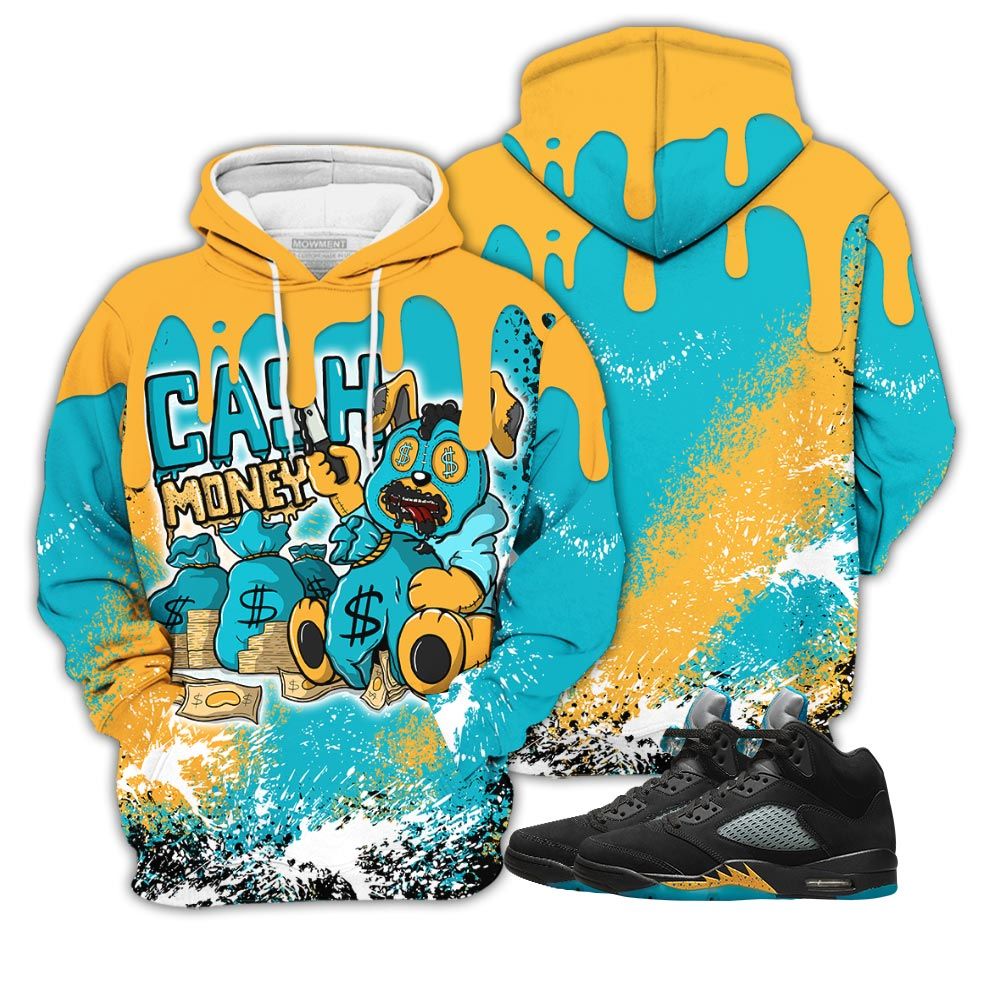 Tear Cash Money Bear Sneaker Shirt Match 2023 Retro Aqua 5S, Jordan 5 Aqua Hoodie Sweatshirt Tee All Over Print MKO Shirt Tear Cash Money Bear Sneaker Shirt Match 2023 Retro Aqua 5S, Jordan 5 Aqua Hoodie Sweatshirt Tee All Over Print MKO Shirt