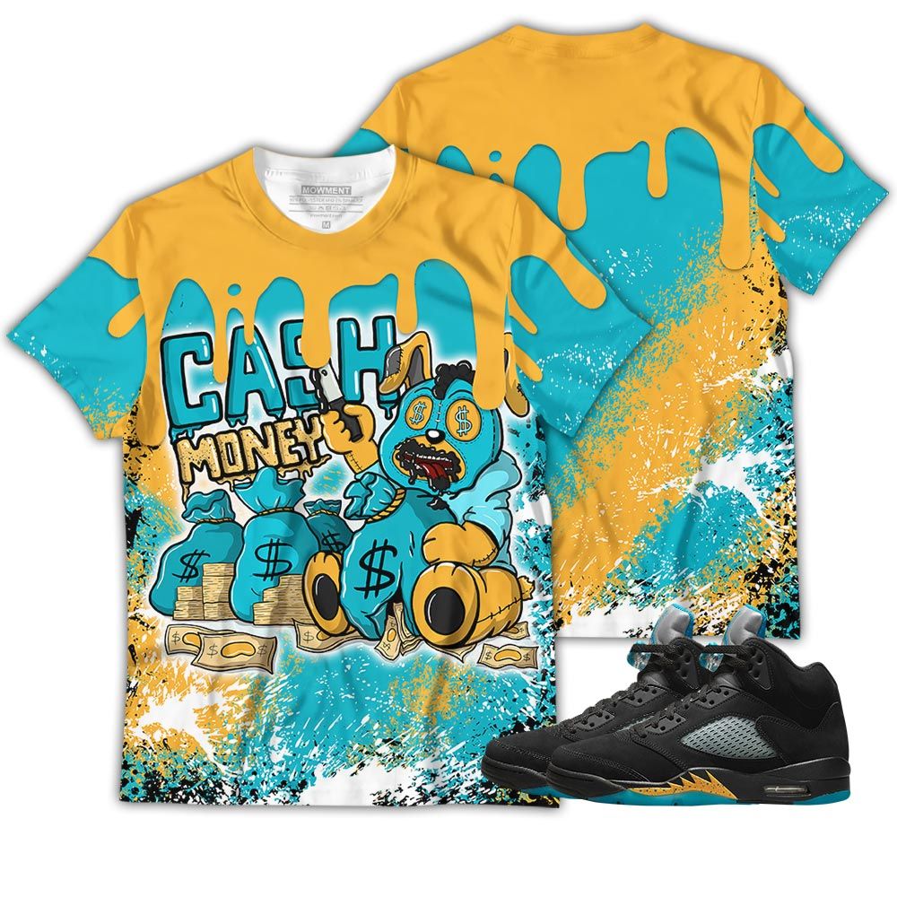 Tear Cash Money Bear Sneaker Shirt Match 2023 Retro Aqua 5S, Jordan 5 Aqua Hoodie Sweatshirt Tee All Over Print MKO Shirt Tear Cash Money Bear Sneaker Shirt Match 2023 Retro Aqua 5S, Jordan 5 Aqua Hoodie Sweatshirt Tee All Over Print MKO Shirt
