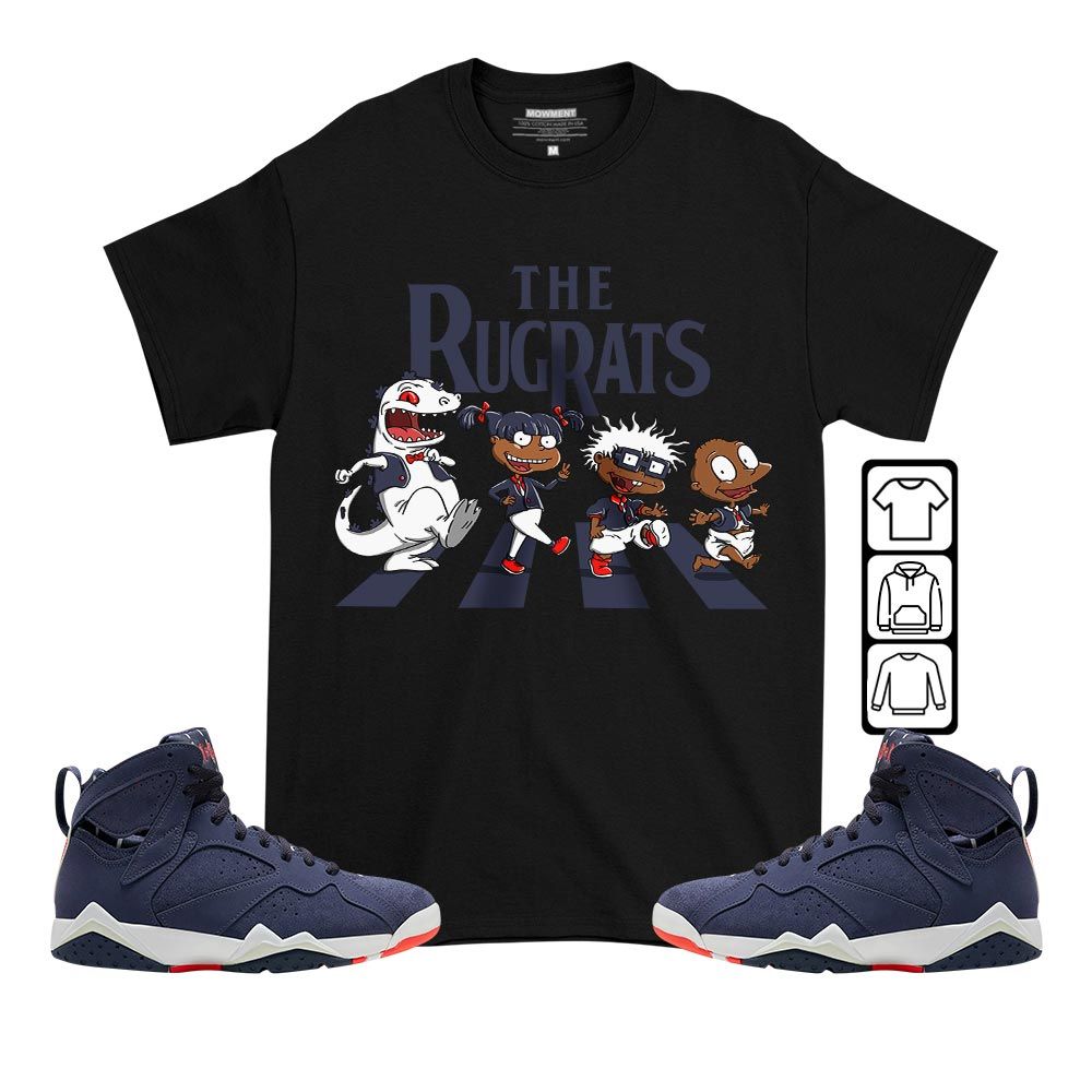 The Cartoon 90s Sneaker Shirt Match 7 Neutral Indigo, Jordan 7 Quai 54 MKO T-Shirt The Cartoon 90s Sneaker Shirt Match 7 Neutral Indigo, Jordan 7 Quai 54 MKO T-Shirt