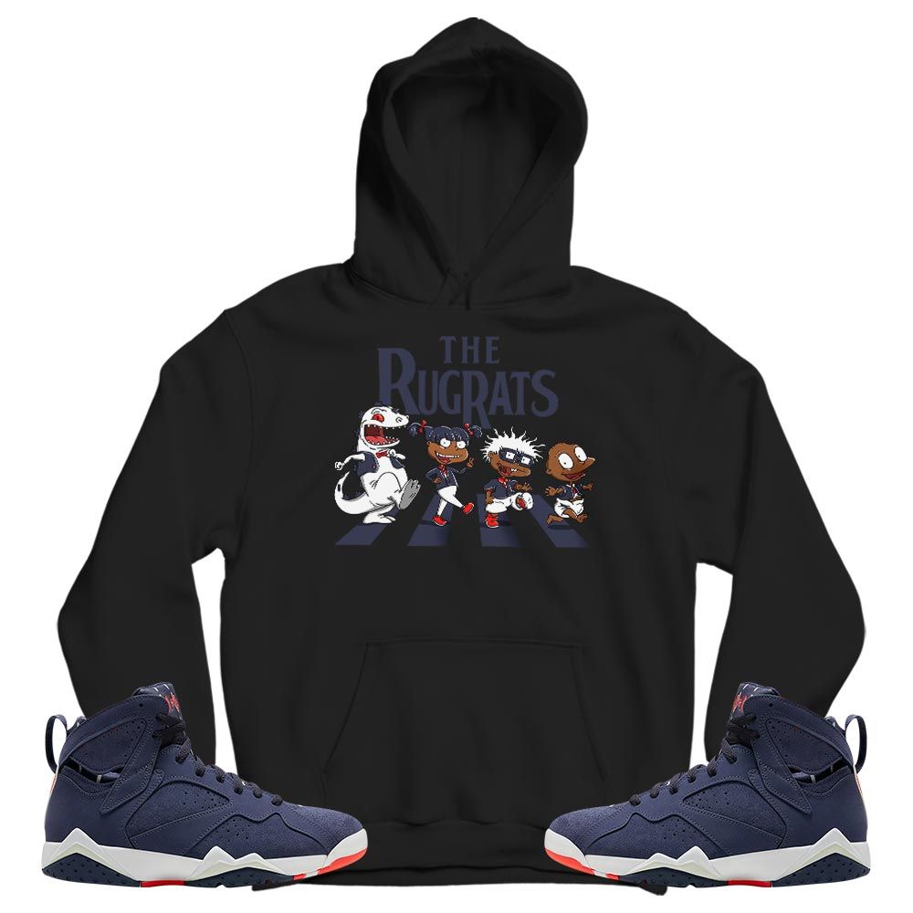 The Cartoon 90s Sneaker Shirt Match 7 Neutral Indigo, Jordan 7 Quai 54 MKO T-Shirt
