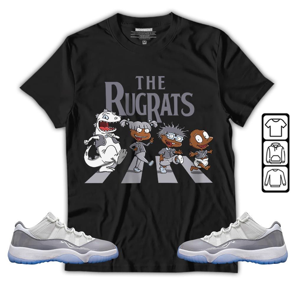The Cartoon 90s Sneaker Shirt Match Cement Grey 11s, Jordan 11 Low Cement Grey MKO T-Shirt