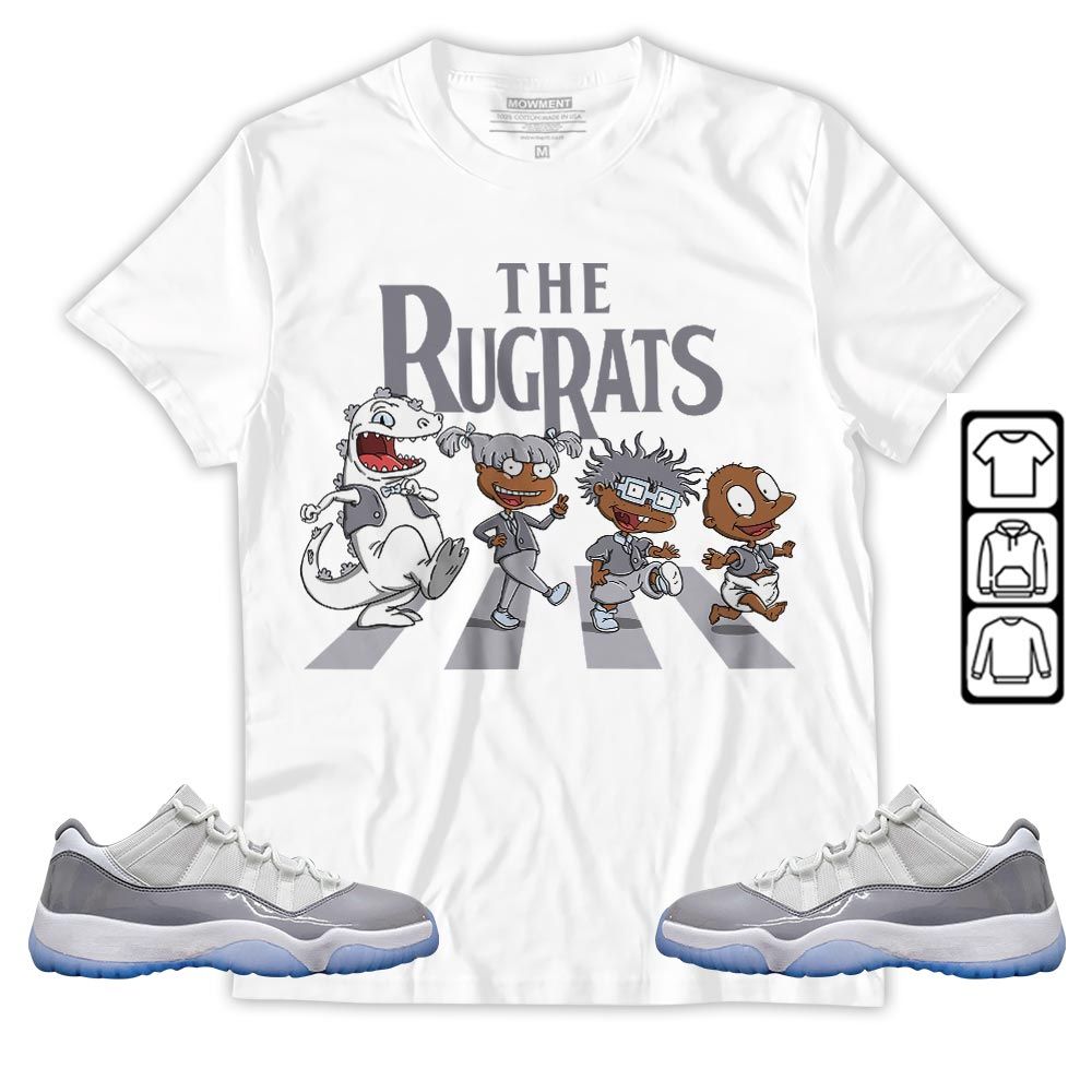 The Cartoon 90s Sneaker Shirt Match Cement Grey 11s, Jordan 11 Low Cement Grey MKO T-Shirt