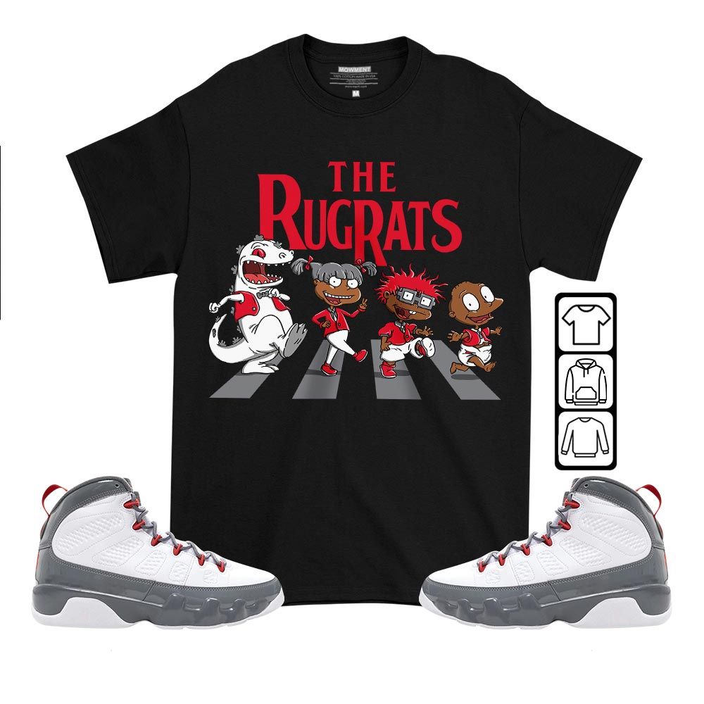 The Cartoon 90s Sneaker Shirt Match Fire Red 9s, Jordan 9 Retro Fire Red MKO T-Shirt The Cartoon 90s Sneaker Shirt Match Fire Red 9s, Jordan 9 Retro Fire Red MKO T-Shirt
