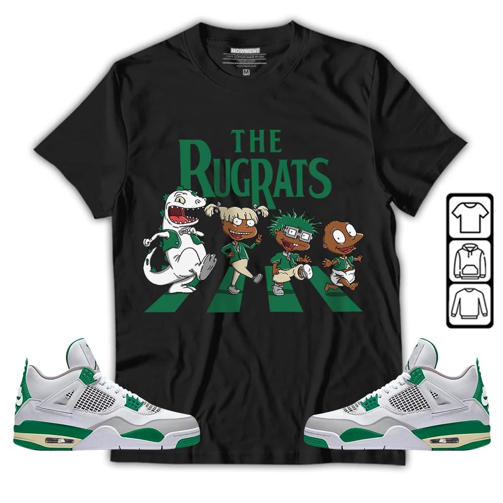 The Cartoon 90s Sneaker Shirt Match Retro Pine Green 4s, Jordan 4 Pine Green MKO T-Shirt