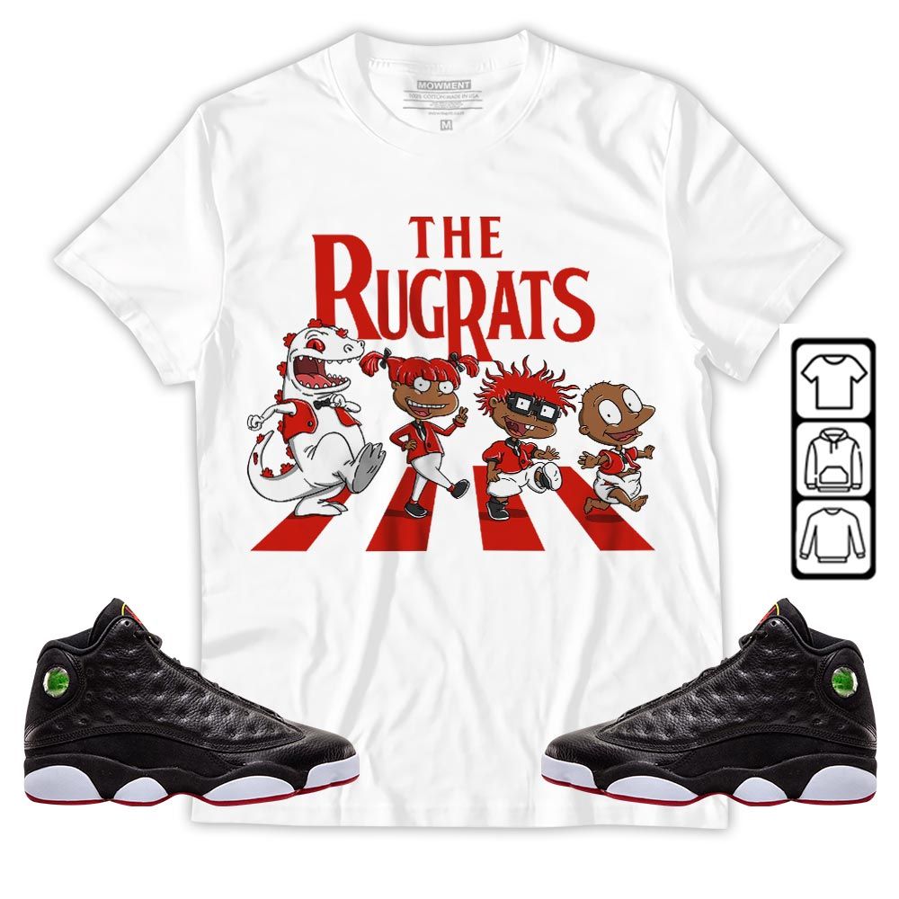 The Cartoon 90s Sneaker Shirt Match Retro Playoffs 13s, Jordan 13 Playoffs MKO Hoodie