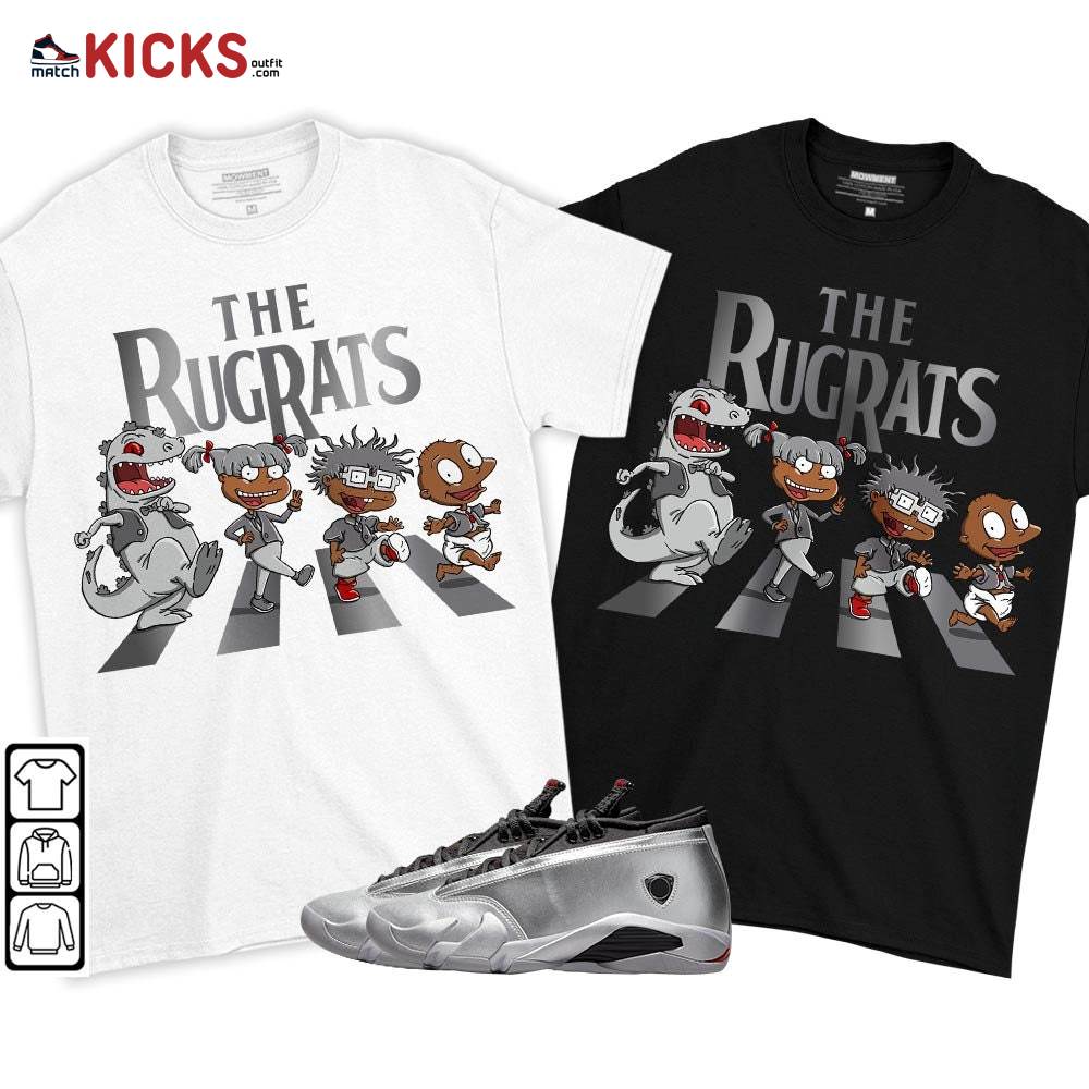The Rugrats Sneaker Shirt Match 14 Low Metallic Silver, Jordan 14 Metallic Silver MKO T-Shirt