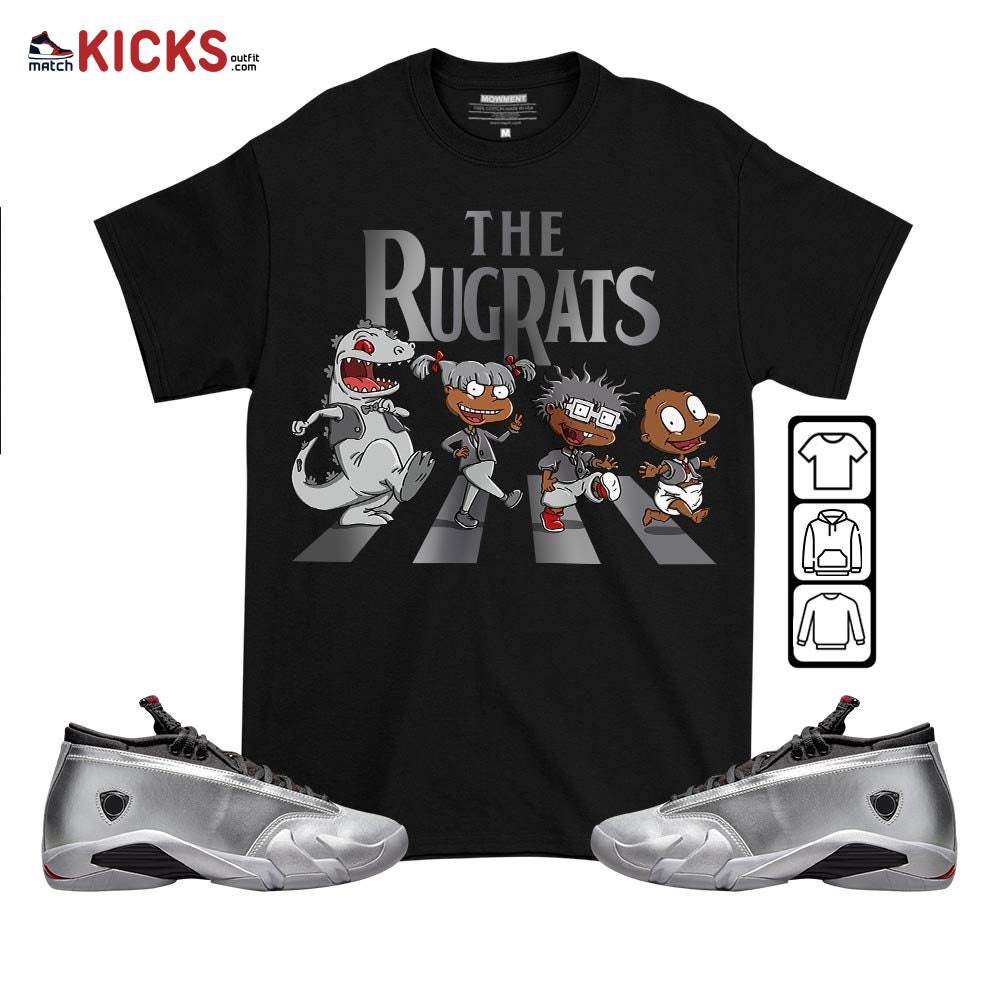 The Rugrats Sneaker Shirt Match 14 Low Metallic Silver, Jordan 14 Metallic Silver MKO T-Shirt
