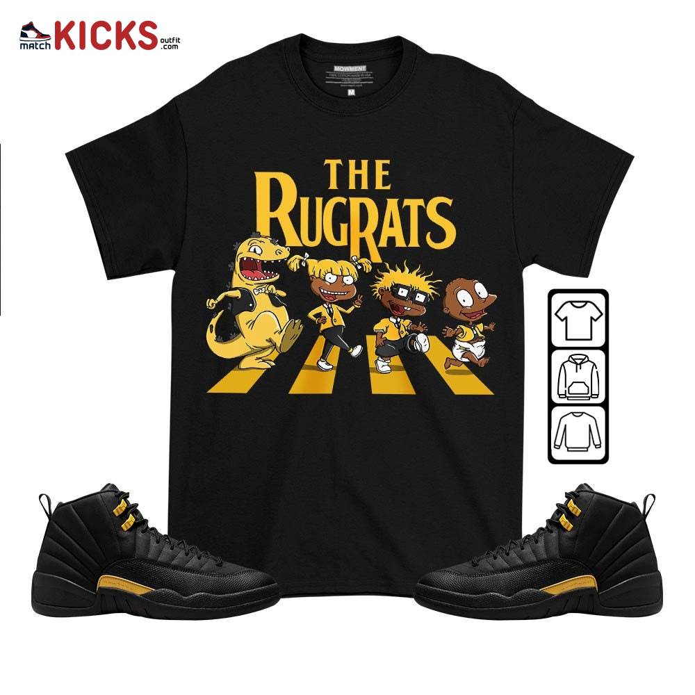 The Rugrats Sneaker Shirt Match Black Taxi 12s, Jordan 12 Retro Black Taxi MKO T-Shirt