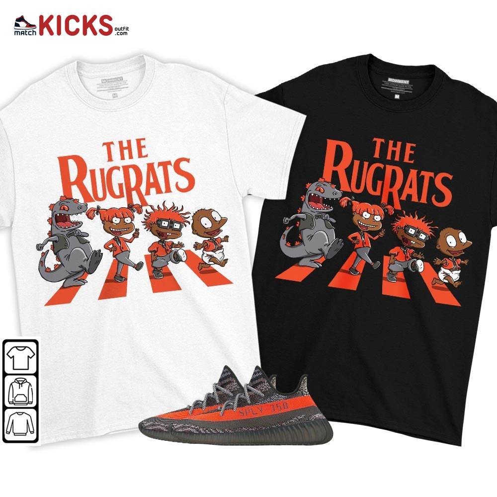 The Rugrats Sneaker Shirt Match Boost 350 V2 Dark Beluga, Yeezy 350 V2 Carbon Beluga MKO T-Shirt