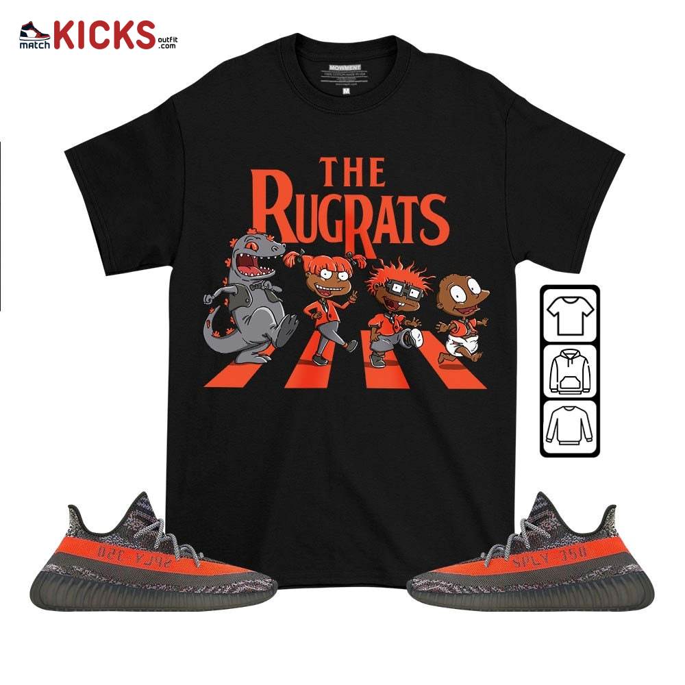 The Rugrats Sneaker Shirt Match Boost 350 V2 Dark Beluga, Yeezy 350 V2 Carbon Beluga MKO T-Shirt