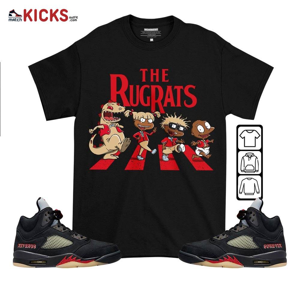 The Rugrats Sneaker Shirt Match Gore-Tex 5s, Jordan 5 GORE-TEX Off Noir MKO T-Shirt