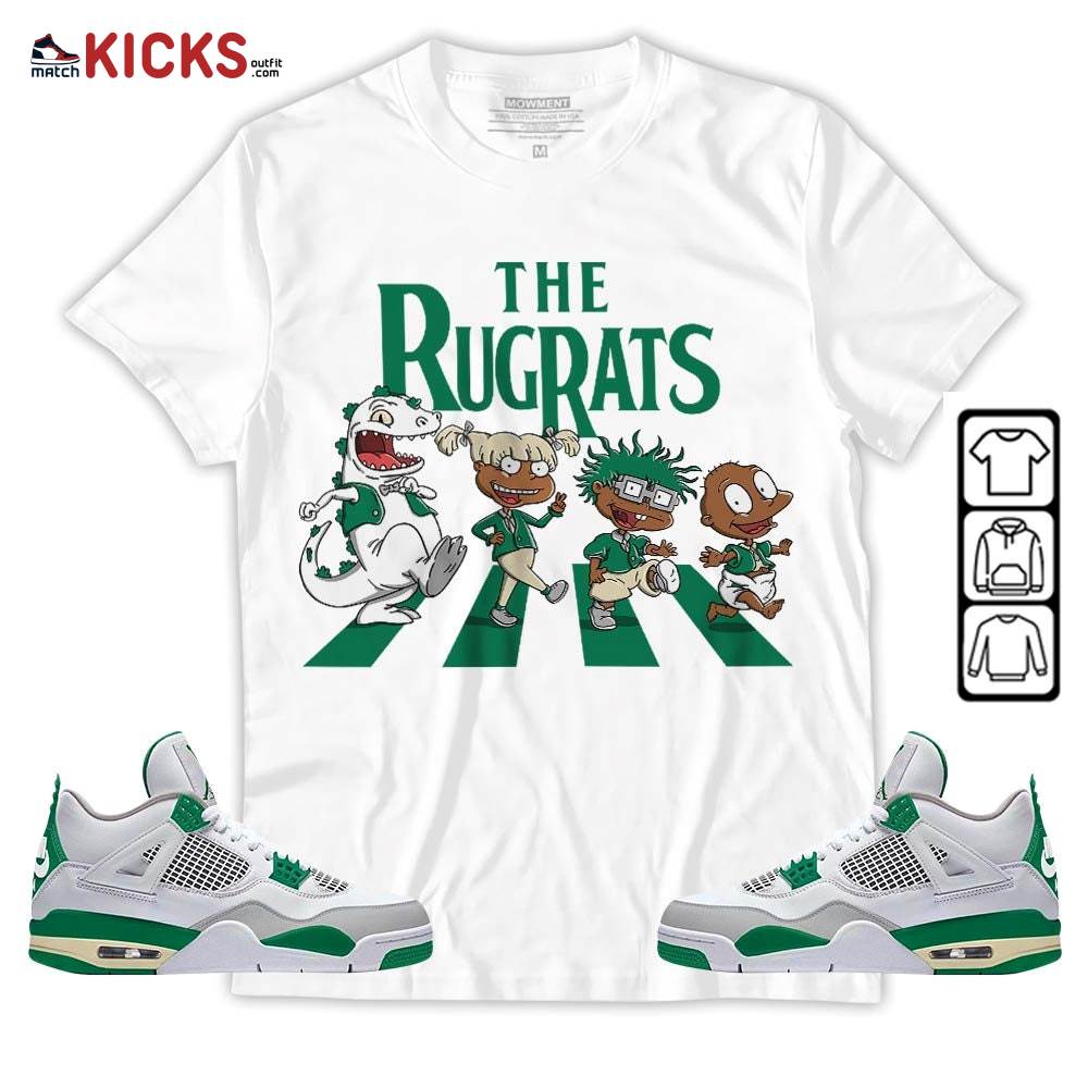 The Rugrats Sneaker Shirt Match Retro Pine Green 4s, Jordan 4 Pine Green MKO Hoodie