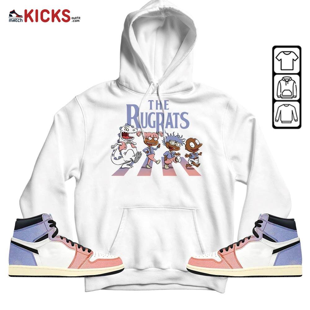 The Rugrats Sneaker Shirt Match Retro Skyline 1s, Jordan 1 High OG Skyline MKO Hoodie