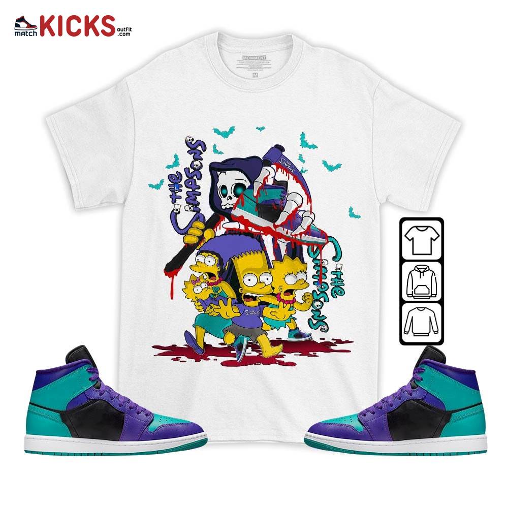 The simpson death Sneaker Shirt Match Black Grape 1s, Jordan 1 Mid Black Grape MKO T-Shirt The simpson death Sneaker Shirt Match Black Grape 1s, Jordan 1 Mid Black Grape MKO T-Shirt