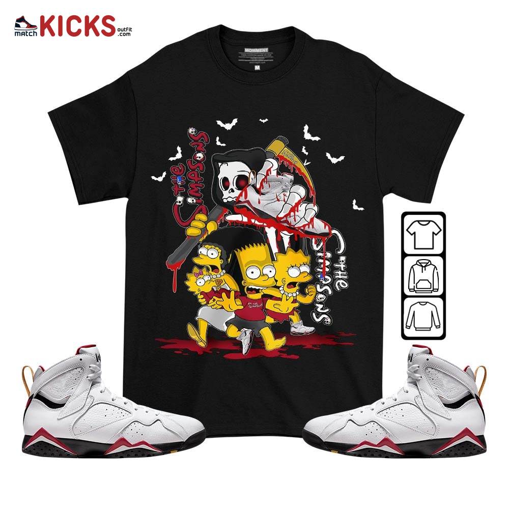 The simpson death Sneaker Shirt Match Cardinal 7s, Jordan 7 Retro Cardinal MKO T-Shirt