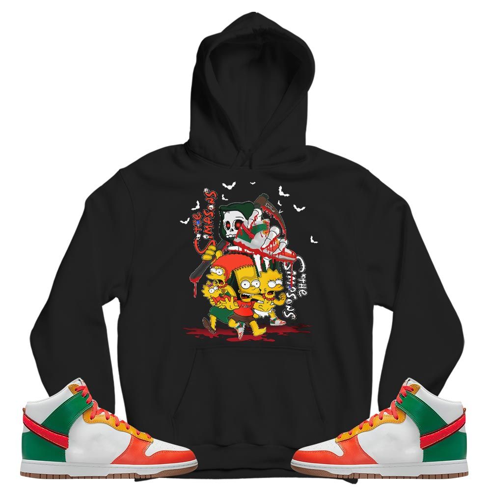 The simpson death Sneaker Shirt Match Chenille Swoosh, Dunk High Chenille Swoosh MKO T-Shirt