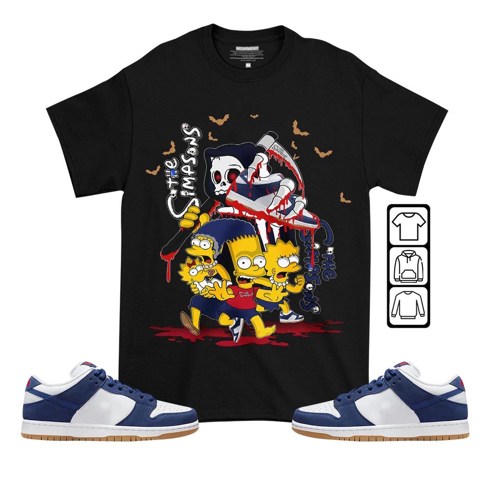 The simpson death Sneaker Shirt Match Dunk Low Dodgers, SB Dunk Low Premium Deep Royal Blue MKO T-Shirt The simpson death Sneaker Shirt Match Dunk Low Dodgers, SB Dunk Low Premium Deep Royal Blue MKO T-Shirt