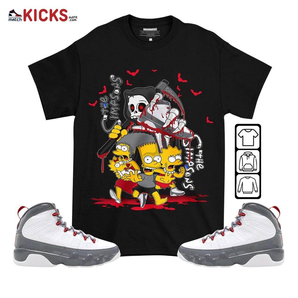 The simpson death Sneaker Shirt Match Fire Red 9s, Jordan 9 Retro Fire Red MKO T-Shirt
