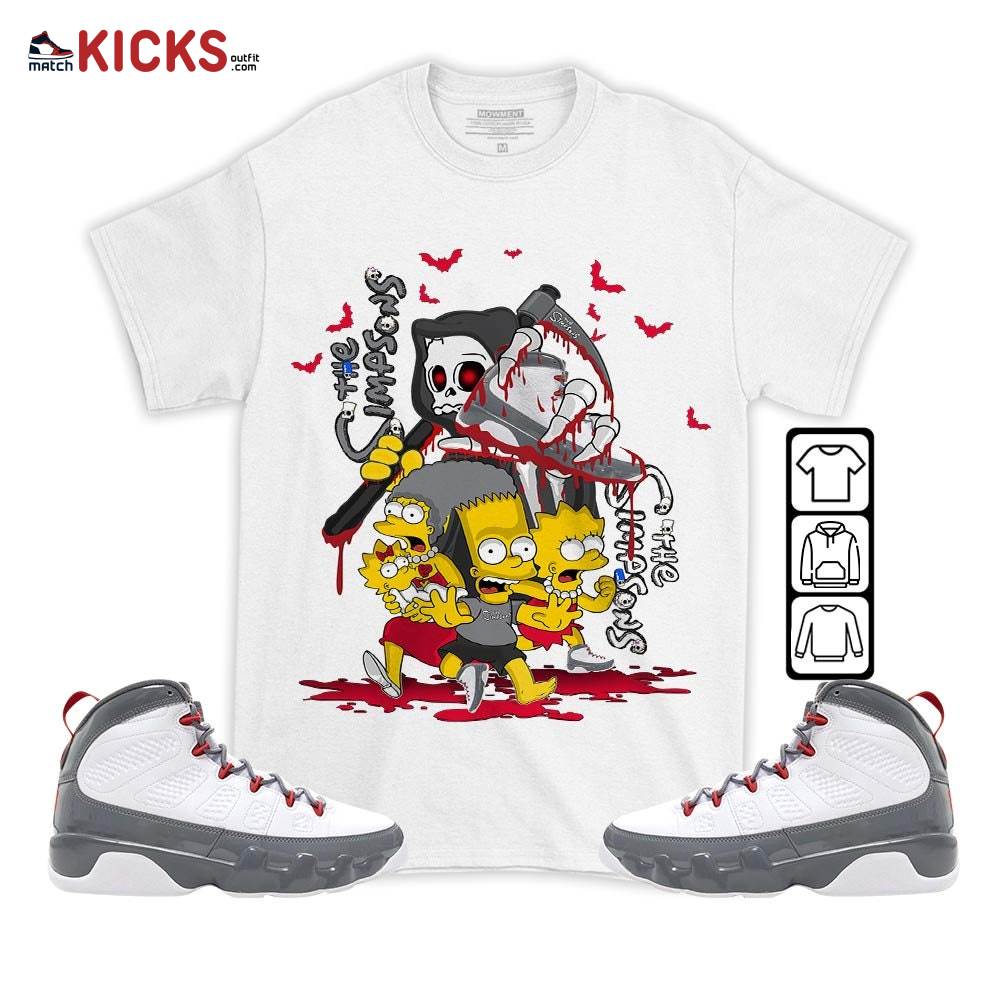 The simpson death Sneaker Shirt Match Fire Red 9s, Jordan 9 Retro Fire Red MKO T-Shirt