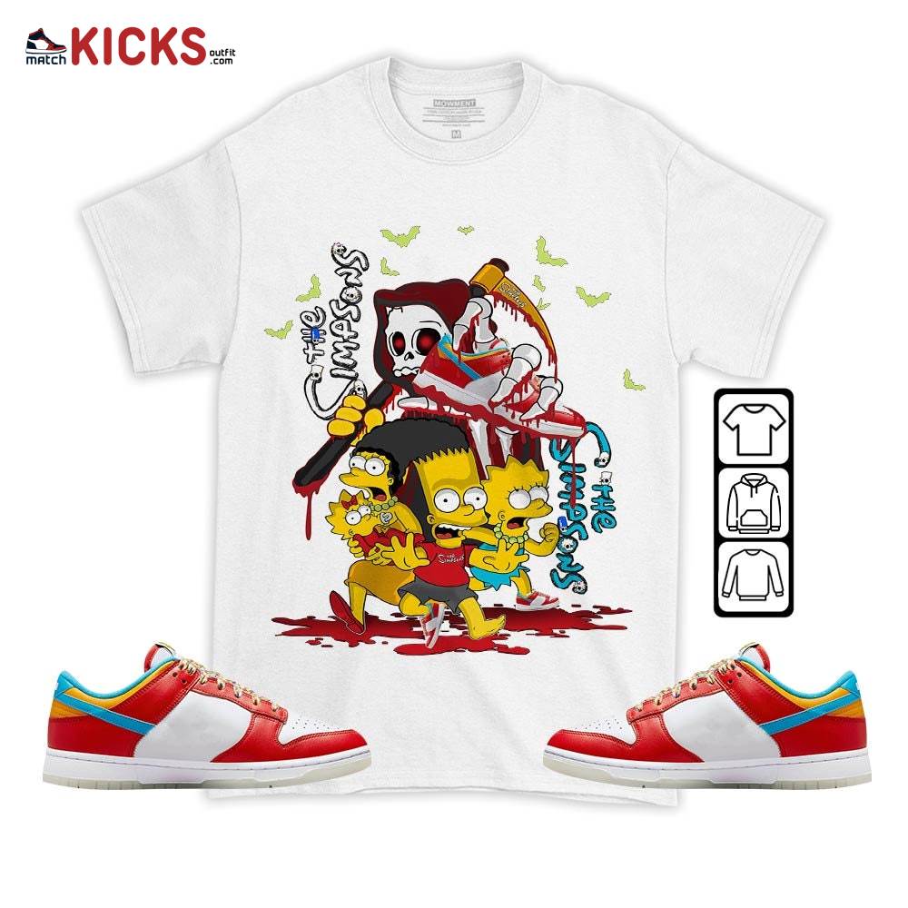 The simpson death Sneaker Shirt Match Fruity Pebbles Shoes, Dunk Low Fruity Pebbles MKO T-Shirt The simpson death Sneaker Shirt Match Fruity Pebbles Shoes, Dunk Low Fruity Pebbles MKO T-Shirt