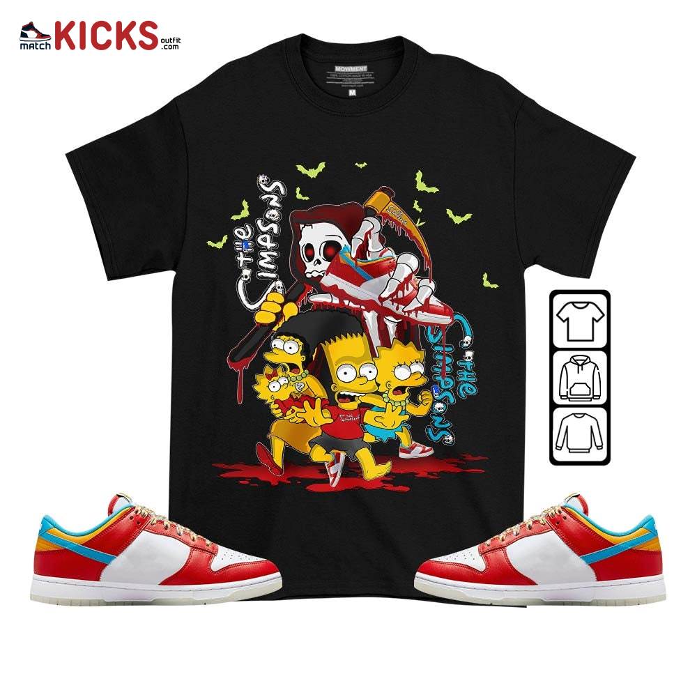 The simpson death Sneaker Shirt Match Fruity Pebbles Shoes, Dunk Low Fruity Pebbles MKO T-Shirt