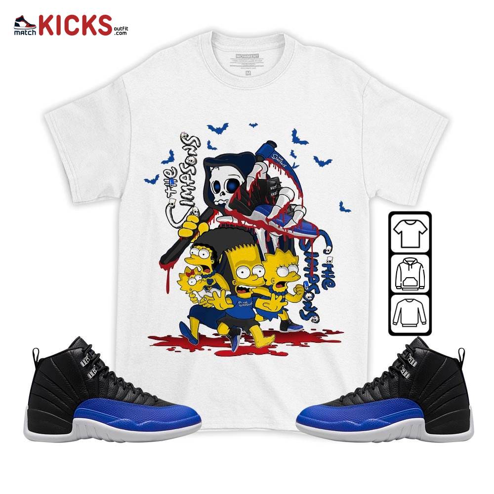 The simpson death Sneaker Shirt Match Hyper Royal 12s, Jordan 12 Hyper Royal MKO T-Shirt