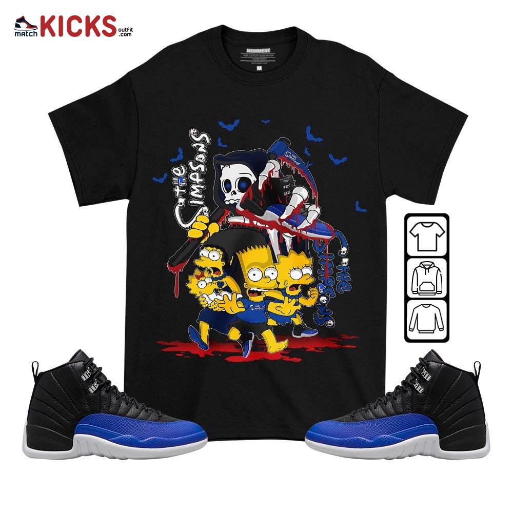 The simpson death Sneaker Shirt Match Hyper Royal 12s, Jordan 12 Hyper Royal MKO T-Shirt