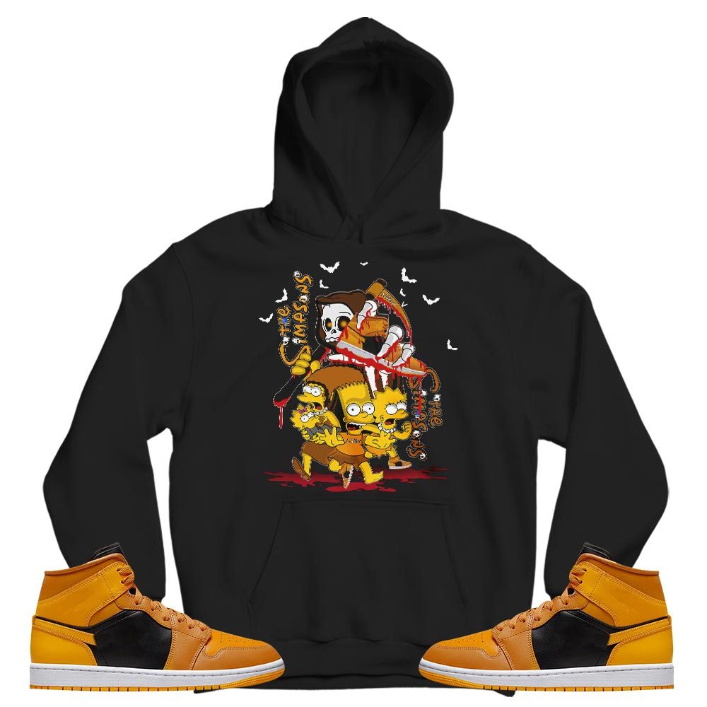 The simpson death Sneaker Shirt Match Mid Chutney 1s, Jordan 1 Mid Chutney MKO T-Shirt