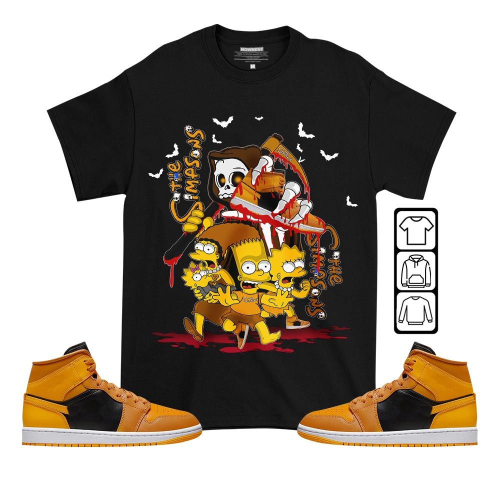 The simpson death Sneaker Shirt Match Mid Chutney 1s, Jordan 1 Mid Chutney MKO T-Shirt The simpson death Sneaker Shirt Match Mid Chutney 1s, Jordan 1 Mid Chutney MKO T-Shirt