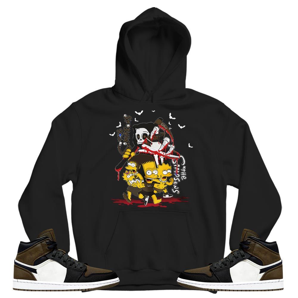 The simpson death Sneaker Shirt Match Mid SE Olive Toe 1s, Jordan 1 Mid SE Olive Toe MKO T-Shirt