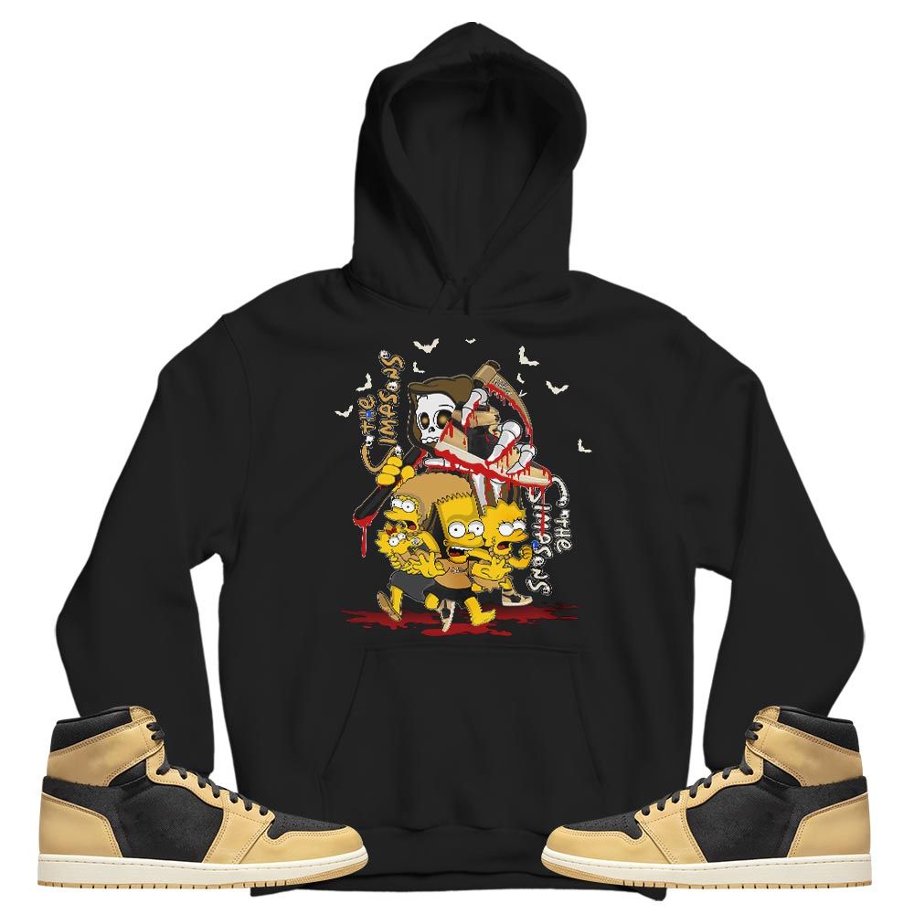 The simpson death Sneaker Shirt Match OG Heirloom 1s, Jordan 1 Retro High OG Heirloom MKO T-Shirt