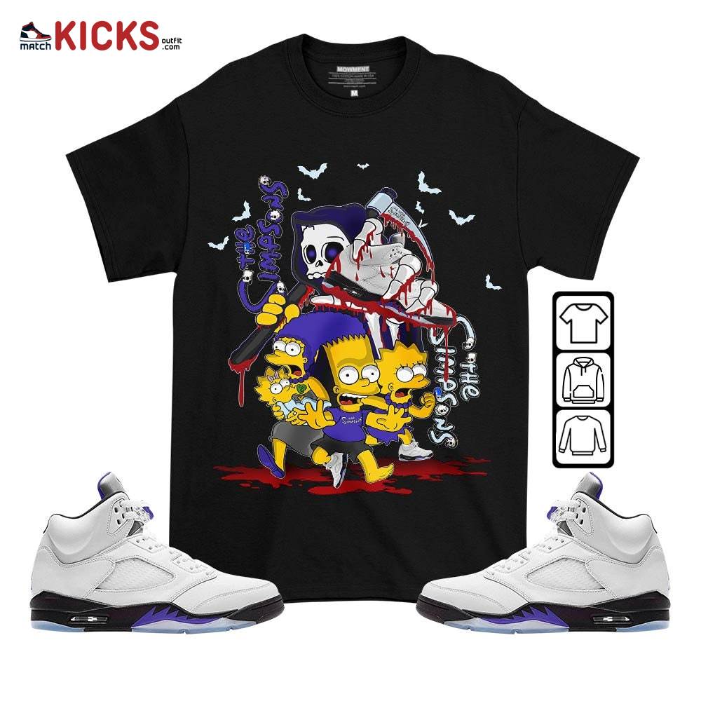 The simpson death Sneaker Shirt Match Retro Concord 5s, Jordan 5 Retro Concord MKO T-Shirt