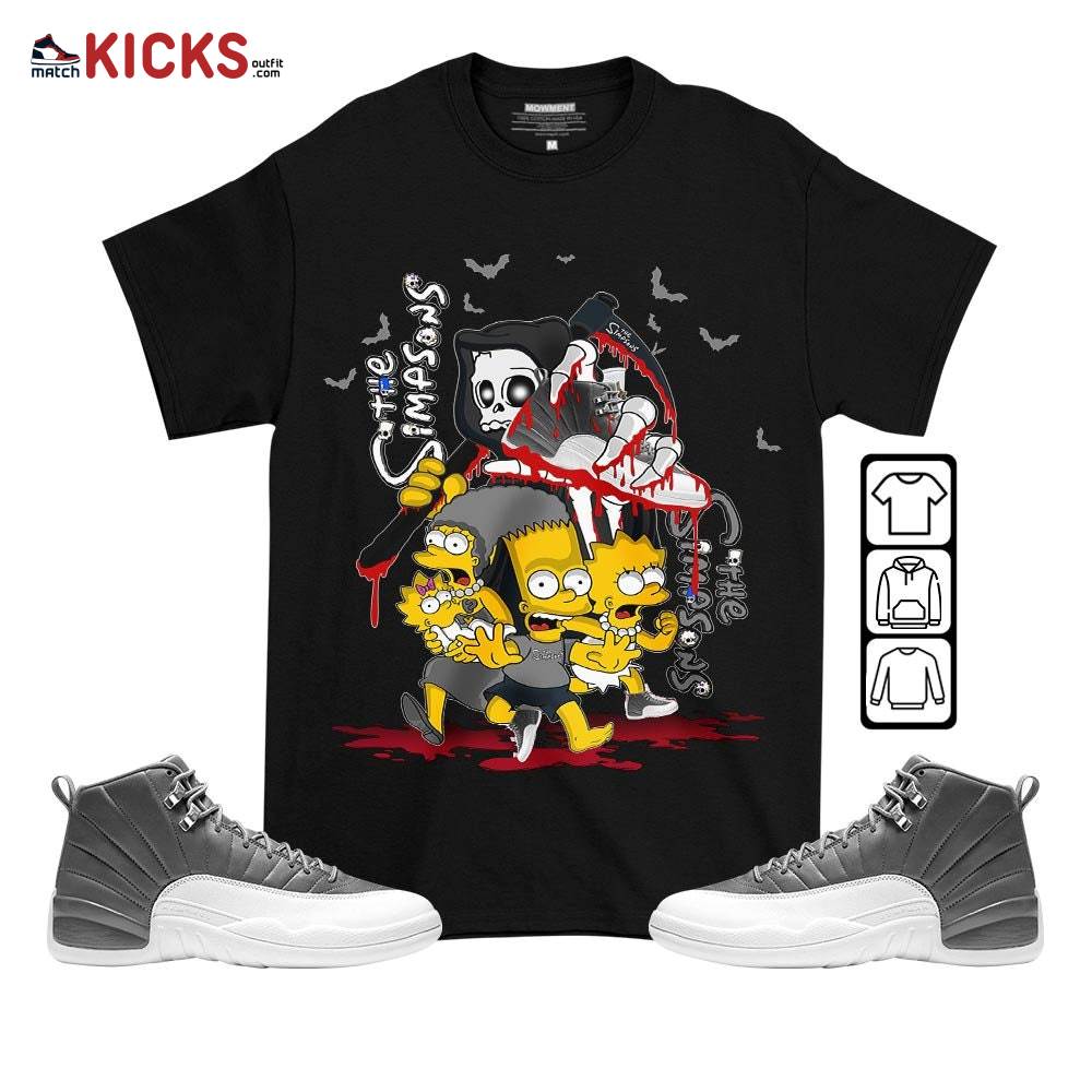 The simpson death Sneaker Shirt Match Retro Stealth 12s, Jordan 12 Retro Stealth MKO T-Shirt The simpson death Sneaker Shirt Match Retro Stealth 12s, Jordan 12 Retro Stealth MKO T-Shirt