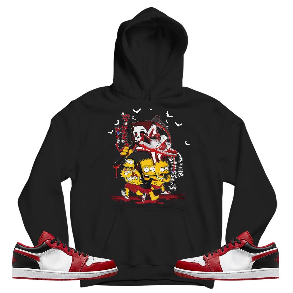 The simpson death Sneaker Shirt Match Reverse Black Toe 1s, Jordan 1 Low Reverse Black Toe MKO T-Shirt