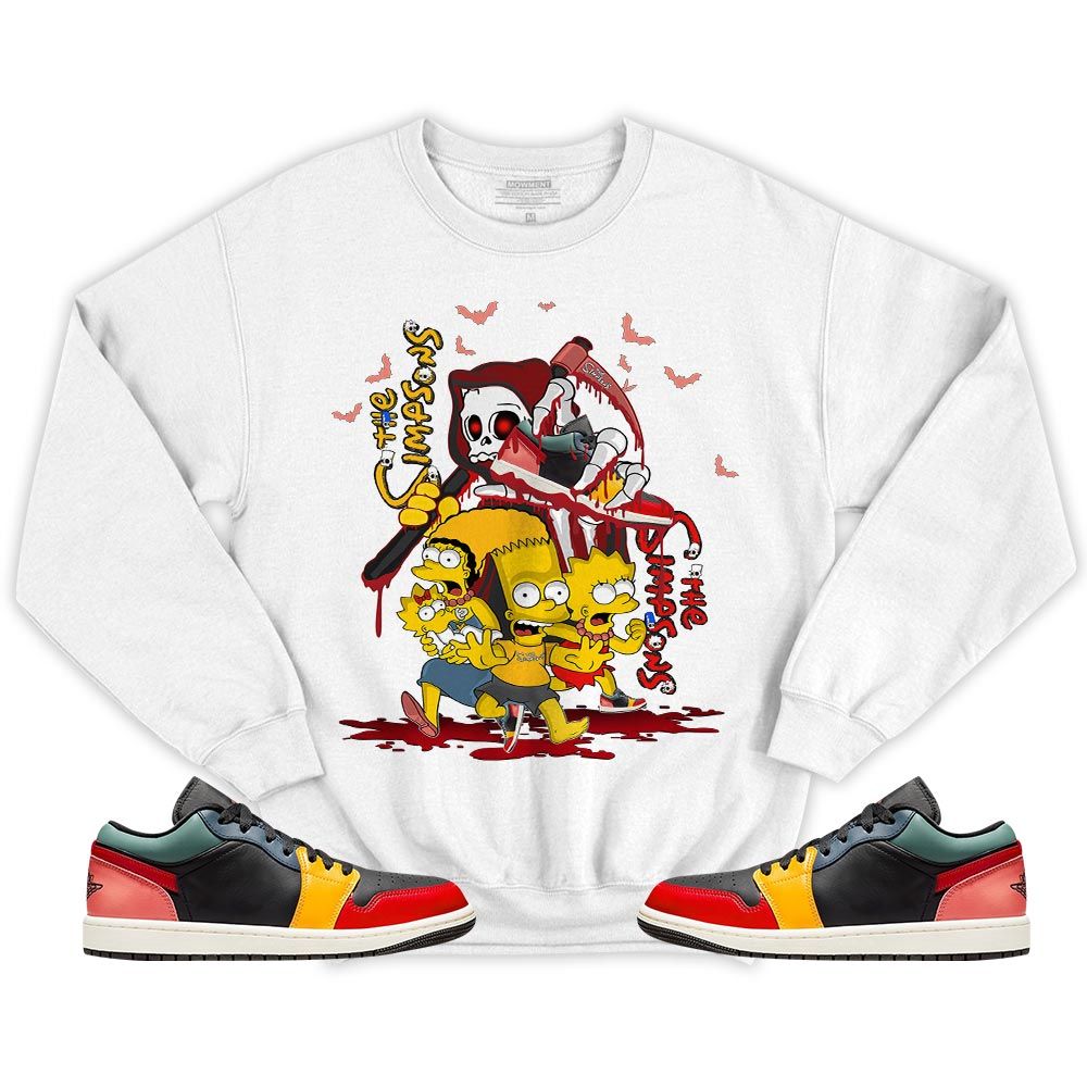 The simpson death Sneaker Shirt Match SE Black Multi 1s, Jordan 1 Low Black Fire Red Taxi MKO T-Shirt The simpson death Sneaker Shirt Match SE Black Multi 1s, Jordan 1 Low Black Fire Red Taxi MKO T-Shirt