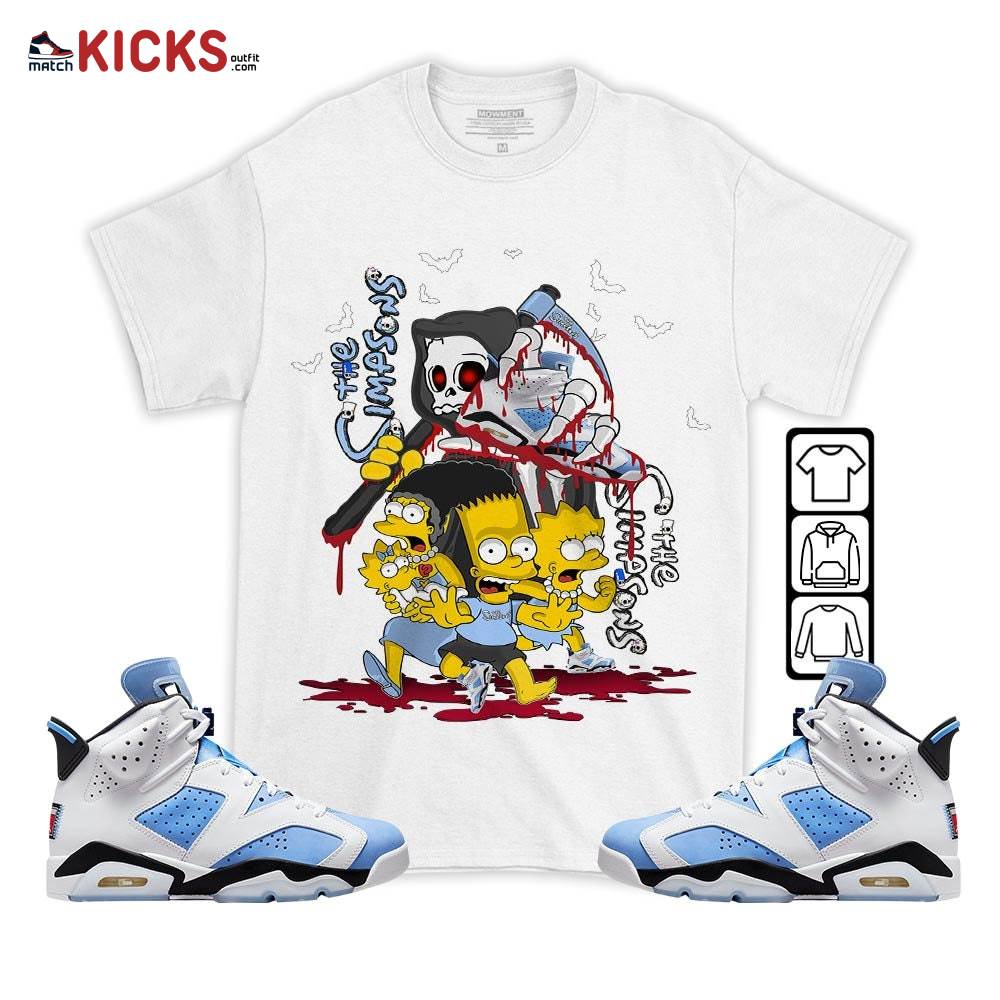 The simpson death Sneaker Shirt Match University Blue 6s, Jordan 6 University Blue MKO T-Shirt The simpson death Sneaker Shirt Match University Blue 6s, Jordan 6 University Blue MKO T-Shirt