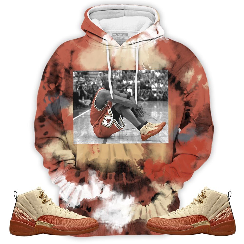 Tiedye Basketball Shoes Goat Number 23 Sneaker Shirt Match Eastside Golf 12S, Jordan 12 Retro Eastside Golf Hoodie Sweatshirt Tee All Over Print MKO Shirt