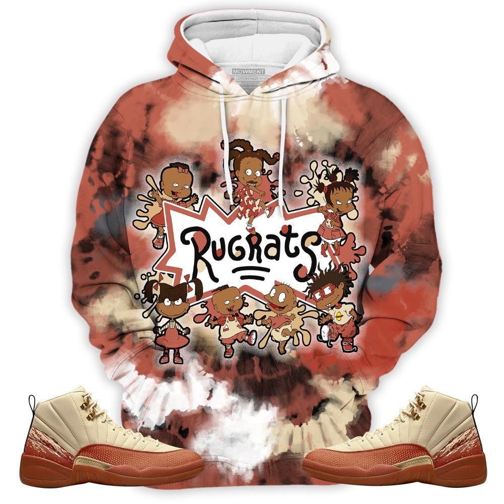 Tiedye Funny Cartoon 90S Kids Melanin Sneaker Shirt Match Eastside Golf 12S, Jordan 12 Retro Eastside Golf Hoodie Sweatshirt Tee All Over Print MKO Shirt