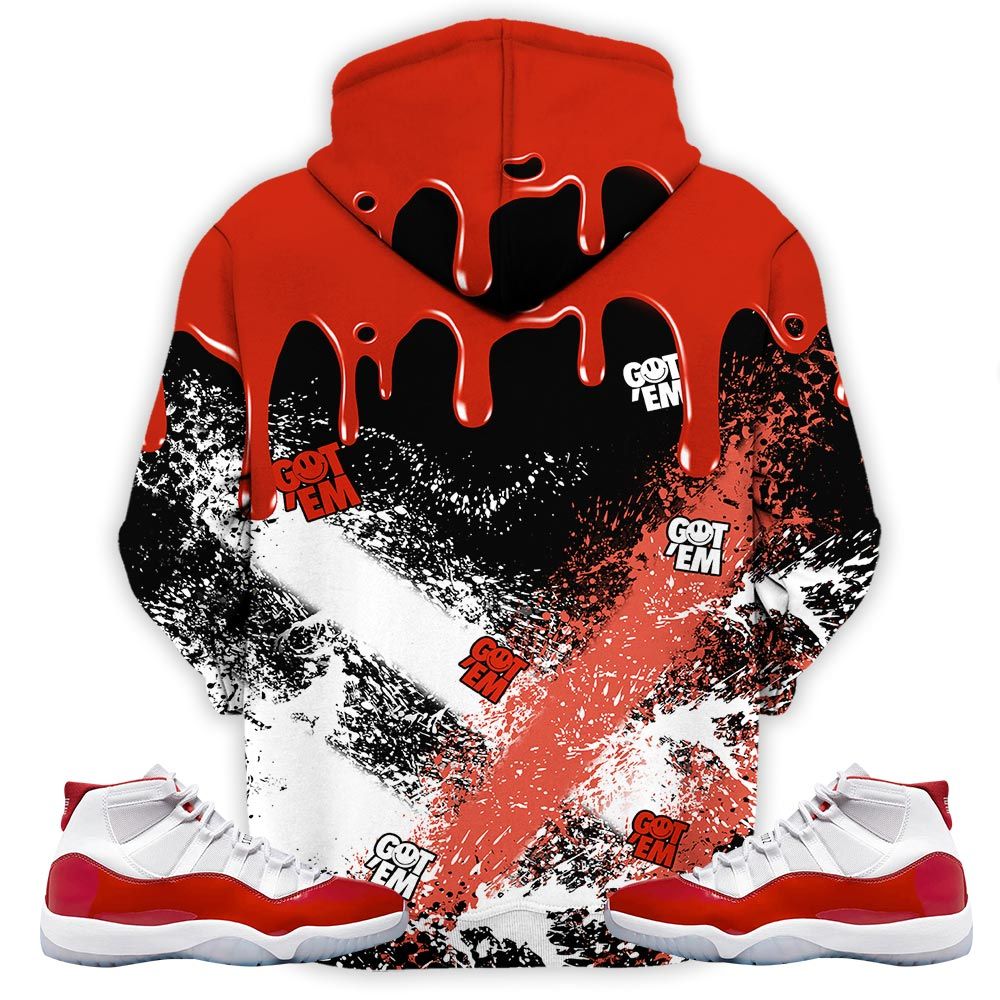 Tiedye Martin Babes Kids 90S Sneaker Shirt Match Cherry 11S, Jordan 11 Retro Cherry Hoodie Sweatshirt Tee All Over Print MKO Shirt