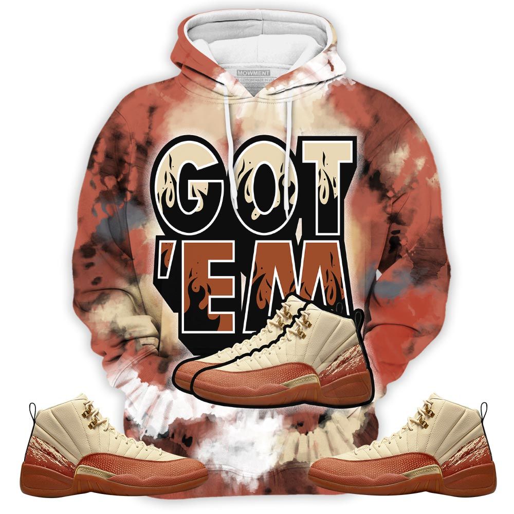 Tiedye Shoes Got Em Drip Sneaker Shirt Match Eastside Golf 12S, Jordan 12 Retro Eastside Golf Hoodie Sweatshirt Tee All Over Print MKO Shirt