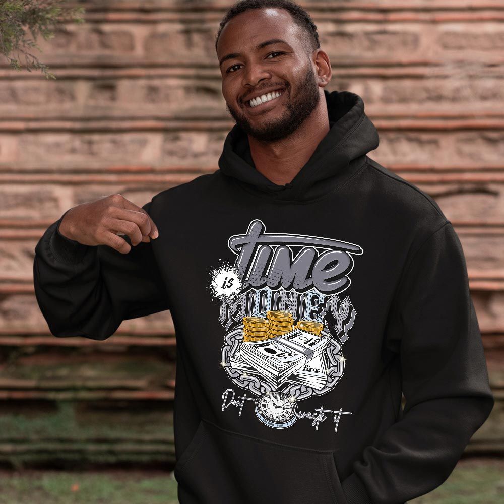 Time is Money Sneaker Shirt Match Cement Grey 11s, Jordan 11 Low Cement Grey MKO T-Shirt Time is Money Sneaker Shirt Match Cement Grey 11s, Jordan 11 Low Cement Grey MKO T-Shirt