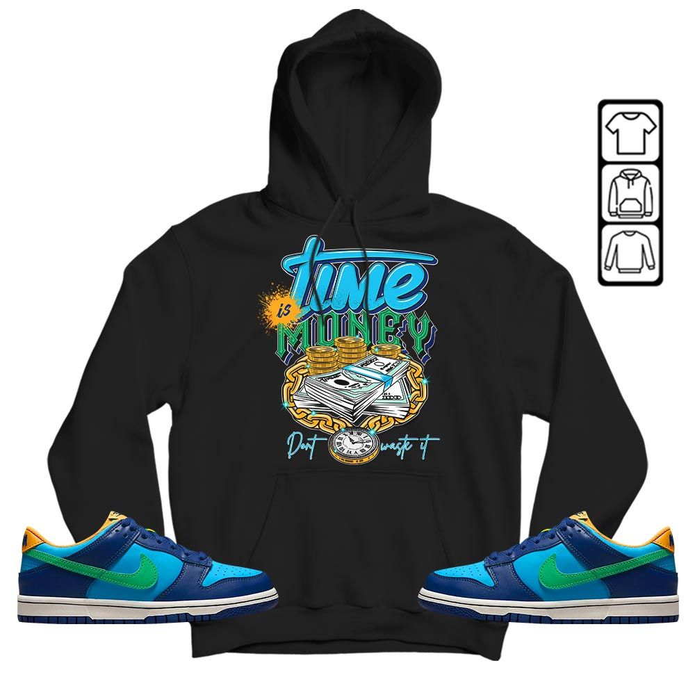 Time is Money Sneaker Shirt Match Dunk Low GS Kyrie, Dunk Low GS Electric Algae MKO Hoodie Time is Money Sneaker Shirt Match Dunk Low GS Kyrie, Dunk Low GS Electric Algae MKO Hoodie