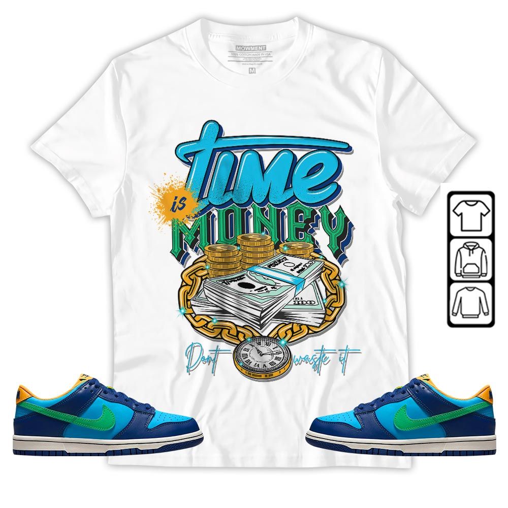 Time is Money Sneaker Shirt Match Dunk Low GS Kyrie, Dunk Low GS Electric Algae MKO T-Shirt Time is Money Sneaker Shirt Match Dunk Low GS Kyrie, Dunk Low GS Electric Algae MKO T-Shirt
