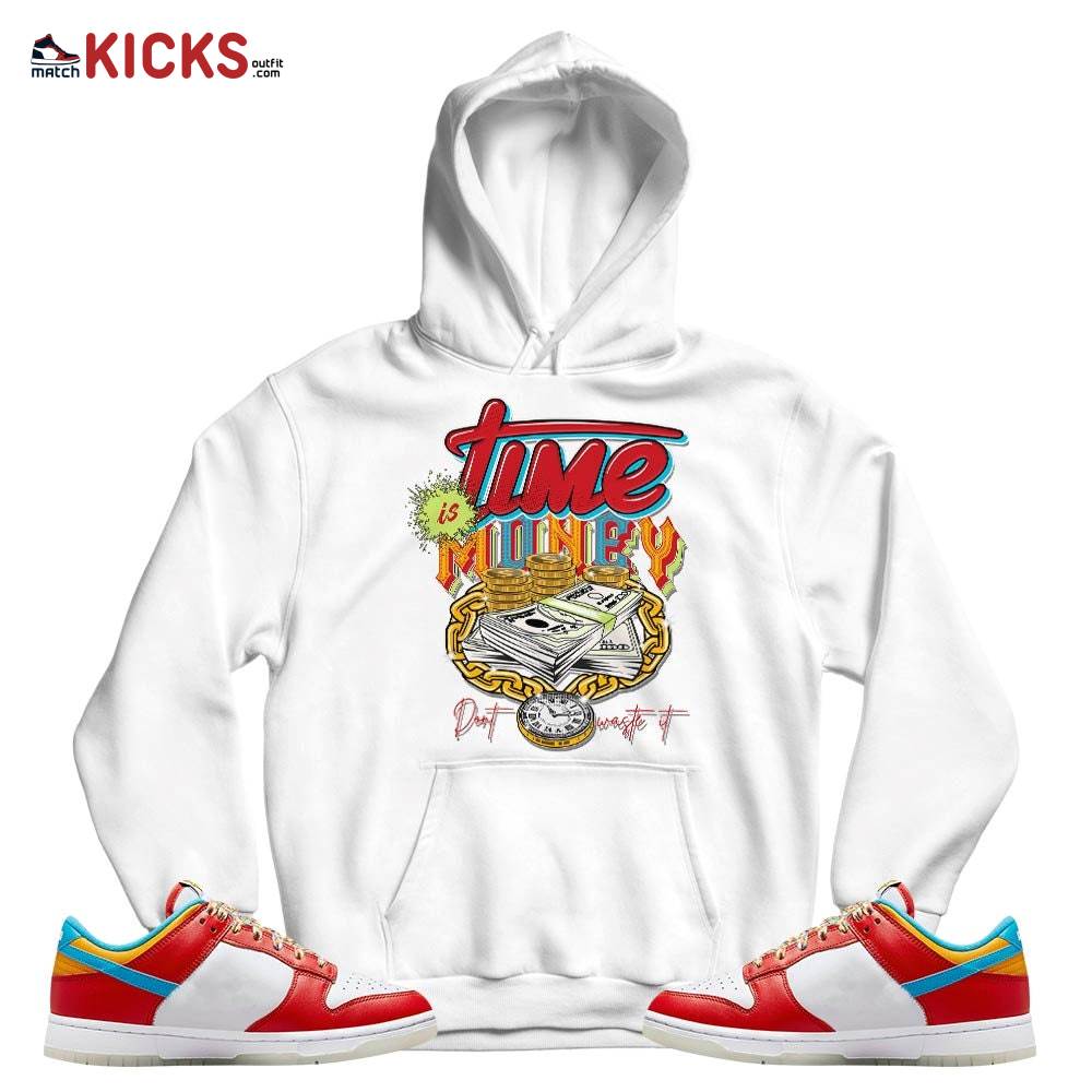 Time is Money Sneaker Shirt Match Fruity Pebbles Shoes, Dunk Low Fruity Pebbles MKO T-Shirt Time is Money Sneaker Shirt Match Fruity Pebbles Shoes, Dunk Low Fruity Pebbles MKO T-Shirt