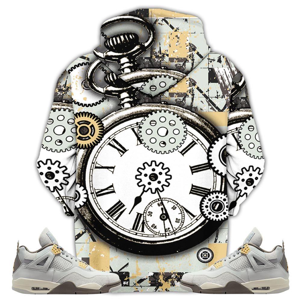Time Is Money Sneaker Shirt Match Retro Craft 4S, Jordan 4 Craft Photon Dust Hoodie Sweatshirt Tee All Over Print MKO Shirt