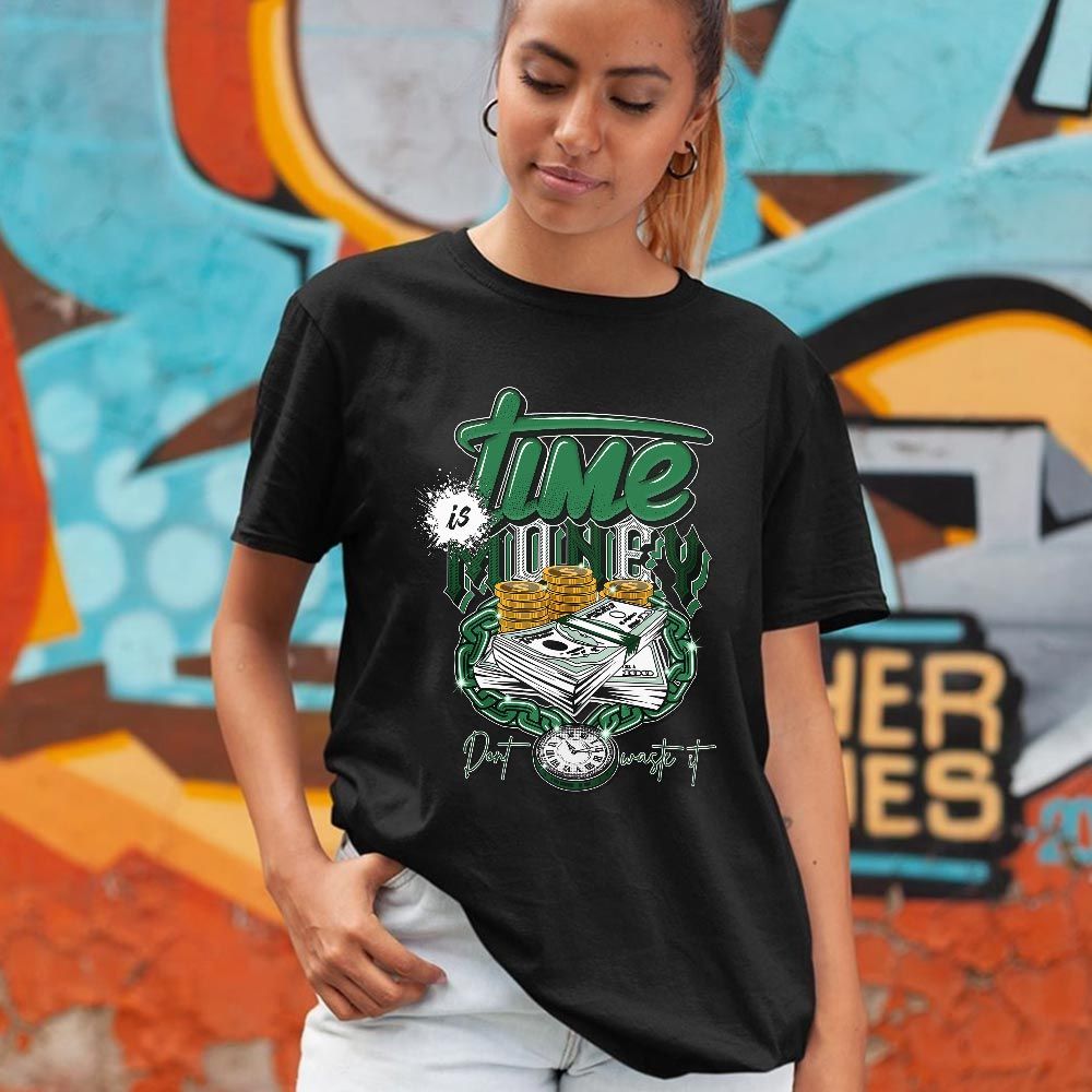Time is Money Sneaker Shirt Match SP Pine Green, Air Ship SP Pine Green MKO T-Shirt Time is Money Sneaker Shirt Match SP Pine Green, Air Ship SP Pine Green MKO T-Shirt