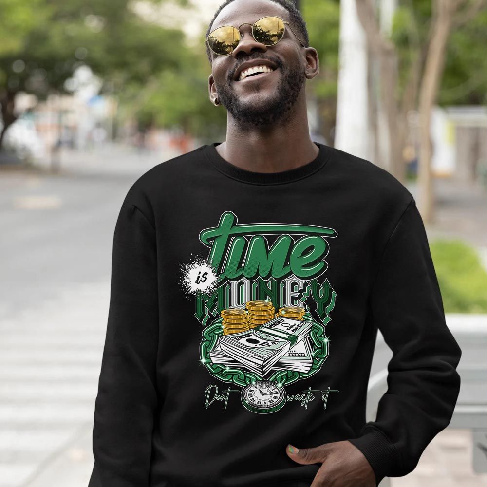 Time is Money Sneaker Shirt Match SP Pine Green, Air Ship SP Pine Green MKO T-Shirt Time is Money Sneaker Shirt Match SP Pine Green, Air Ship SP Pine Green MKO T-Shirt